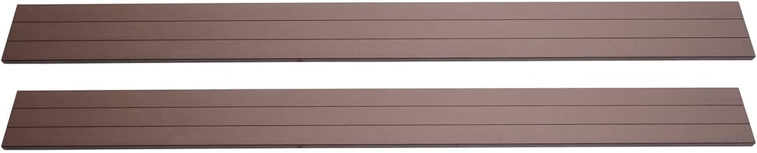 Mendler 4er Set Latten für WPC-Sichtschutz Sarthe-AM, Bretter Windschutz, ca. 1qm - 180cm, braun, 18