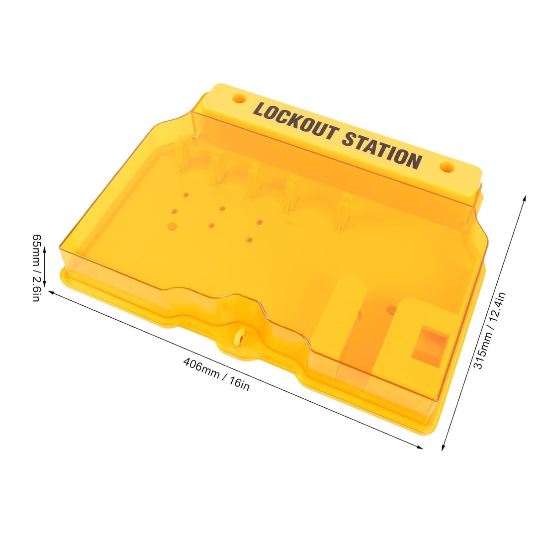 Lockout-Tagout-Station mit Loto-Geräten, Wandmontage-Lockout-Tagout-Kit-Board mit Sicherheitsvorhäng