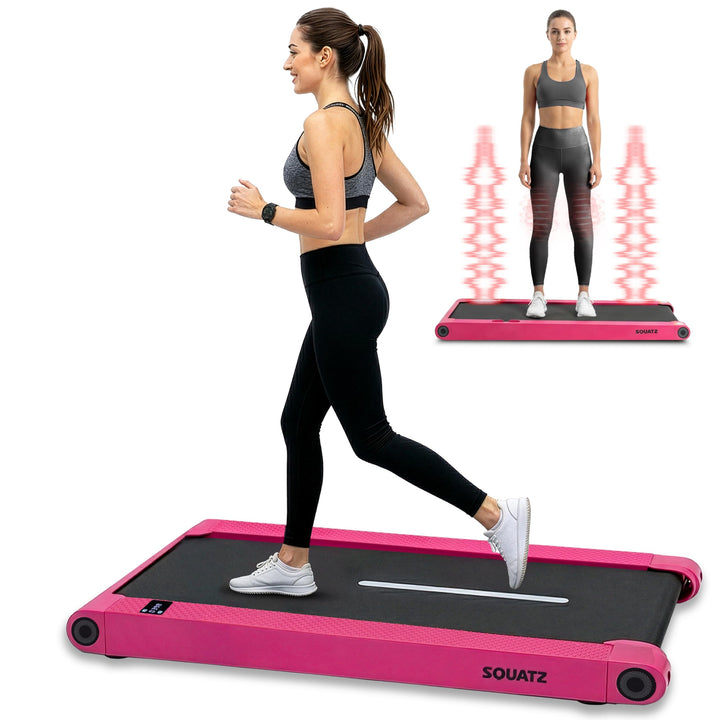 SQUATZ 2-in-1 Walking Pad Laufband, klappbar und platzsparend, ideal für Zuhause und Büro, unter Sch