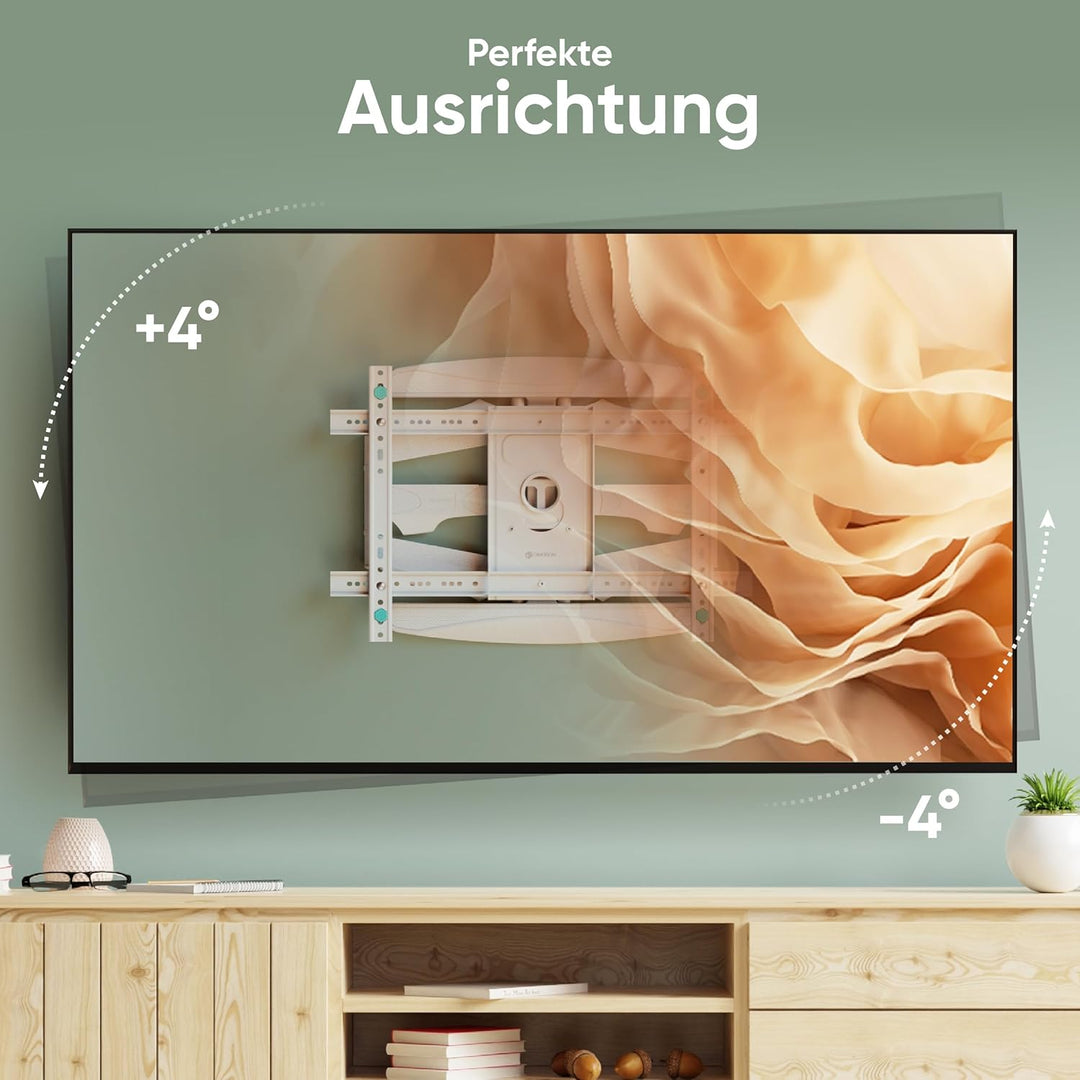 ONKRON Universal Fernsehhalterung Wand für 40-75 Zoll TV bis zu 45,5 kg - Halterung Fernseher Aufhän