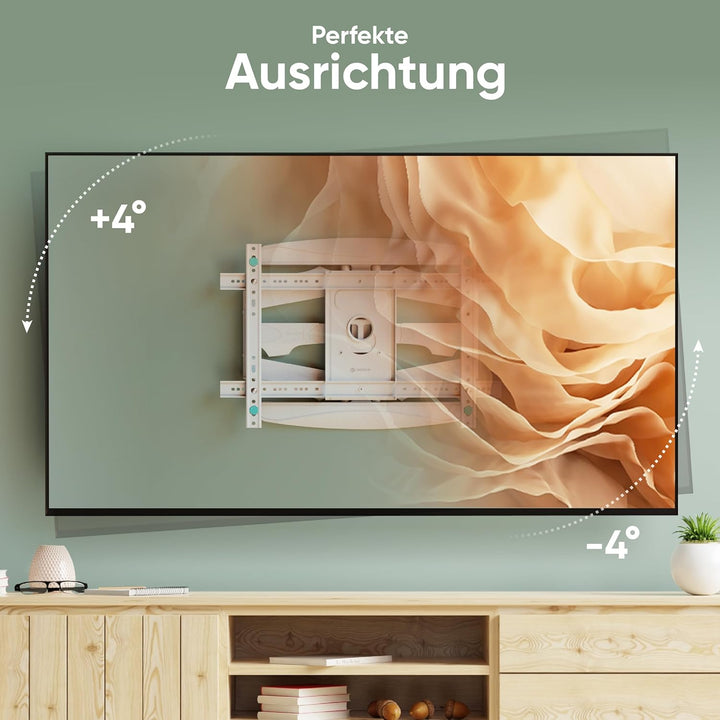 ONKRON Universal Fernsehhalterung Wand für 40-75 Zoll TV bis zu 45,5 kg - Halterung Fernseher Aufhän