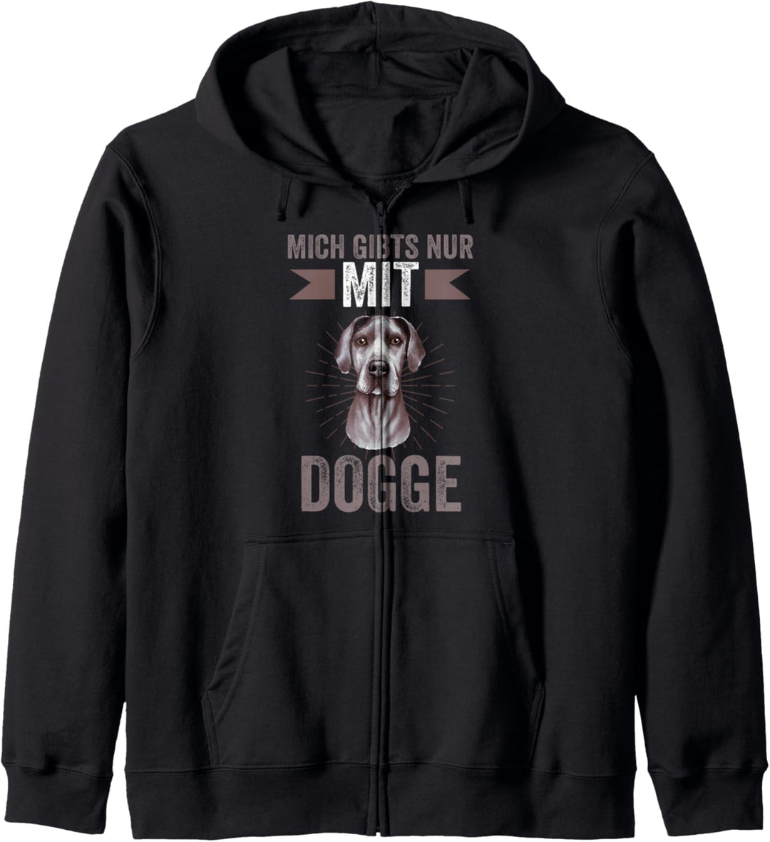 Mich gibt es nur mit Great Dane Dogge Kapuzenjacke