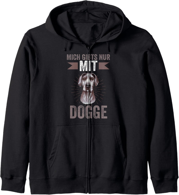 Mich gibt es nur mit Great Dane Dogge Kapuzenjacke