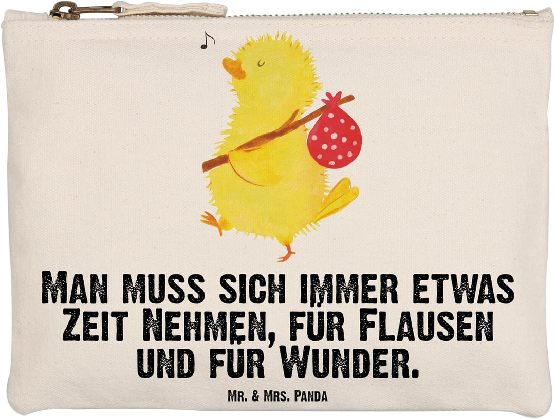 Mr. & Mrs. Panda Kulturtasche Küken Wander Grösse XL Grosse - Geschenk, Schminktasche, Make-Up Tasch