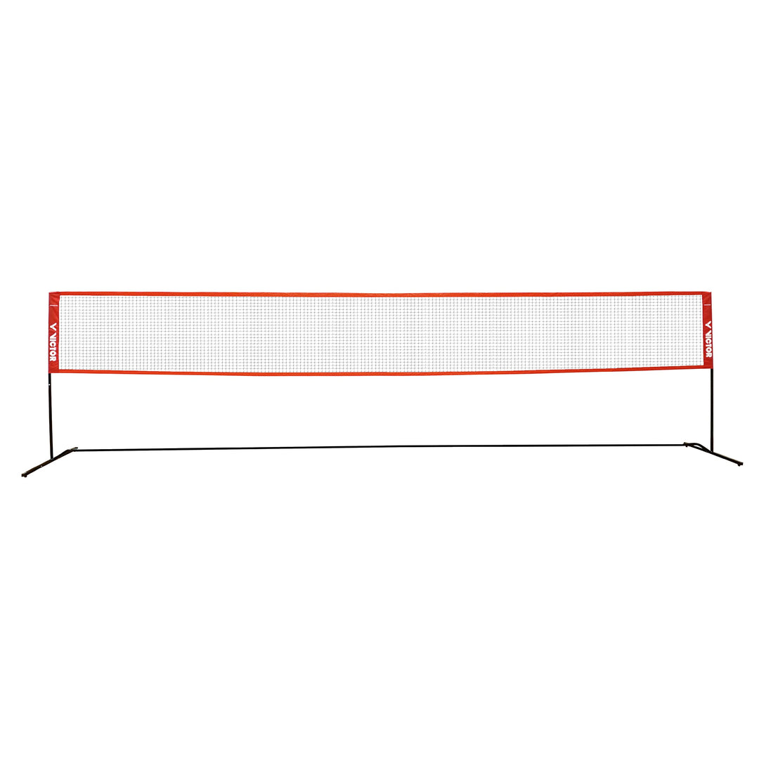 VICTOR Premium Multifunktionsnetz - höhenverstellbares Outdoor Federball Badmintonnetz – Länge 6 m o