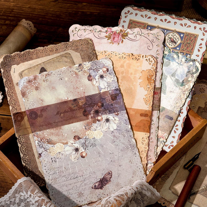 60 Stück Spitze Vintage scrapbooking papier Set, für Brief Schreiben, Scrapbook Papier, Junk Journal