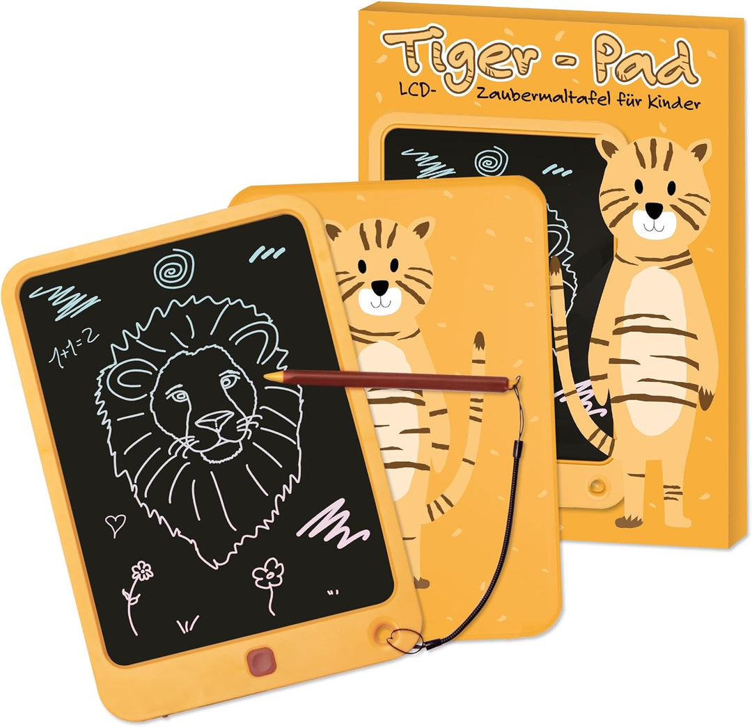 Lutz Mauder Tiger PAD LCD MALTAF ZAUBERMALTAFEL, 18996, Gelb
