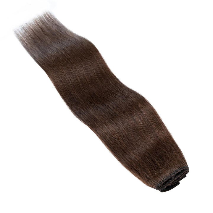 Elailite Clip in Extensions Echthaar, 5 Pcs Remy Haarverlängerung mit 12 Clips, 60cm-75g Glattes Haa