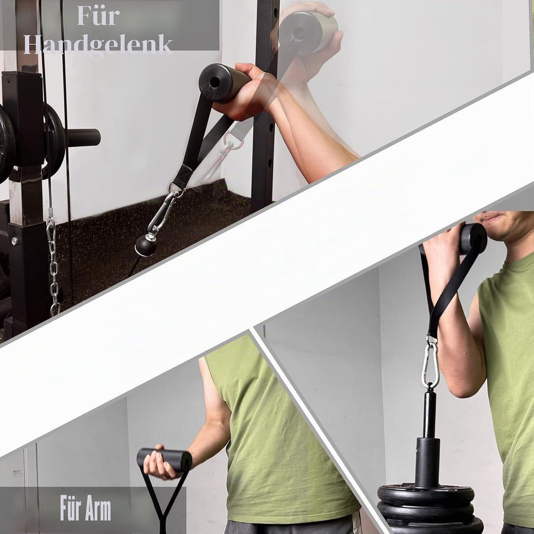 Arm-Wrestling-Griffe, dicke Armwresting-Trainingsgeräte, Lat-Pulldown-Aufsätze, D-Griff, V-Bar-Kabel