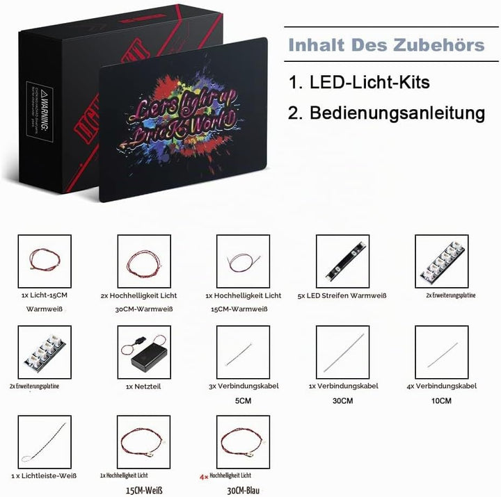 Led Licht Set für Lego 21335 Motorisierter Leuchtturm, Led Beleuchtungs Set für Lego Motorisierter L