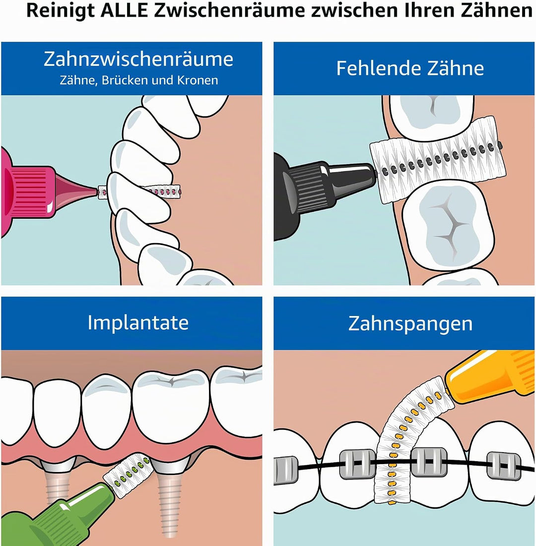 TEPE Interdentalbürsten Original ROT 0,5 mm, 25 Stück Rot/Ausflug, Einfarbig (Getaway Solids) 25 stü