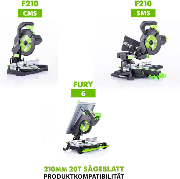 Evolution FURY 210 mm Multifunktionsscheibe, 210 mm