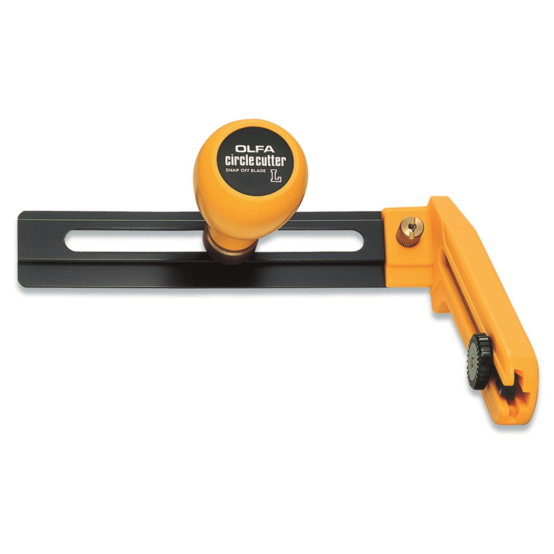 OLFA Kreisschneider CMP-2 für Pappe, Gummi &amp; Azetatplatten, Radius 7-30cm