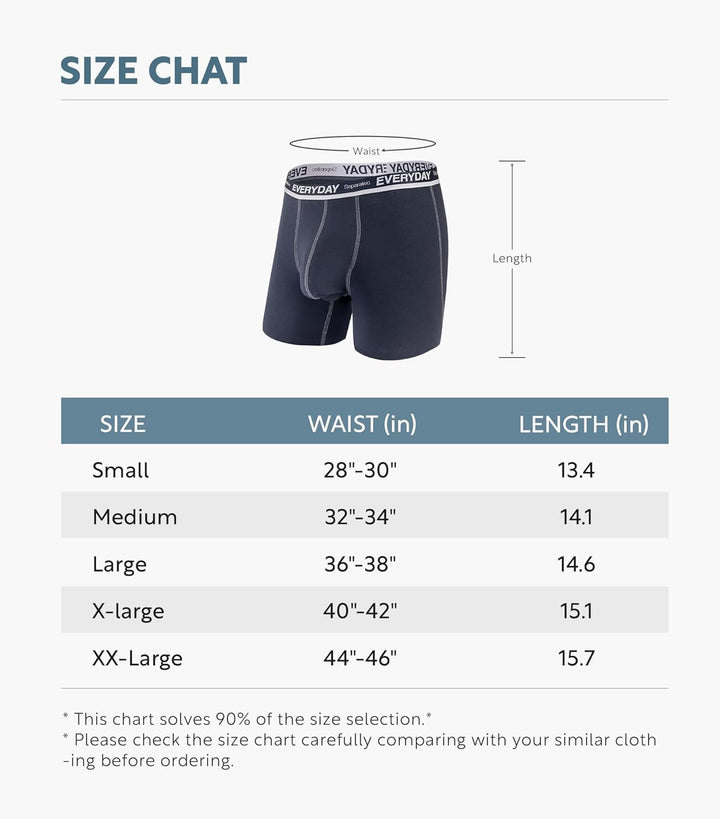 Separatec Herren Boxershorts 7er Pack Doppelbeutel Dual Pouch, Baumwolle Unterhosen Männer, Stretcke