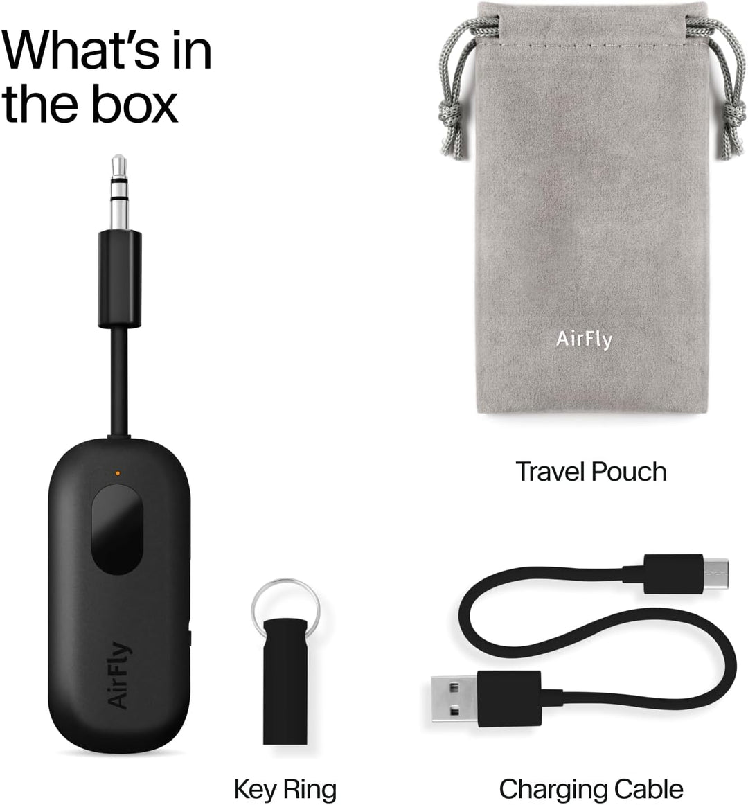 Twelve South AirFly Pro Bluetooth Wireless Audio Transmitter/Receiver für bis zu 2 AirPods/Wireless