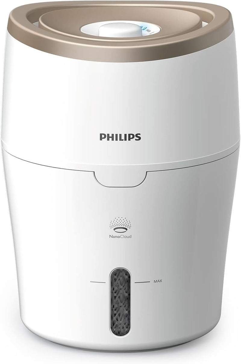 Philips Series 2000 Luftbefeuchter – für Räume bis 38 m², NanoCloud-Technologie, 2 Geschwindigkeitss