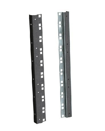 Rack Magic - 15HE Rack Profile Satz Schwarz für 19" Selbstbau Racks