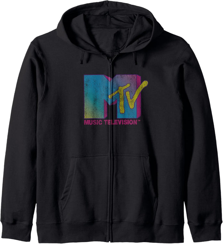 MTV Colorful Logo Music Television Kapuzenjacke