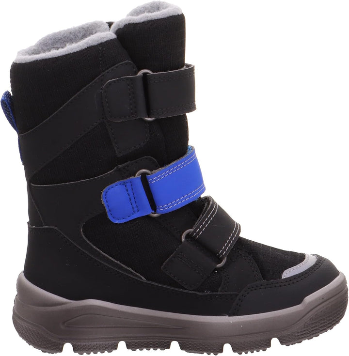 Superfit Jungen 1009076Schneestiefel 28 EU Schwarz Blau 0010, 28 EU Schwarz Blau 0010