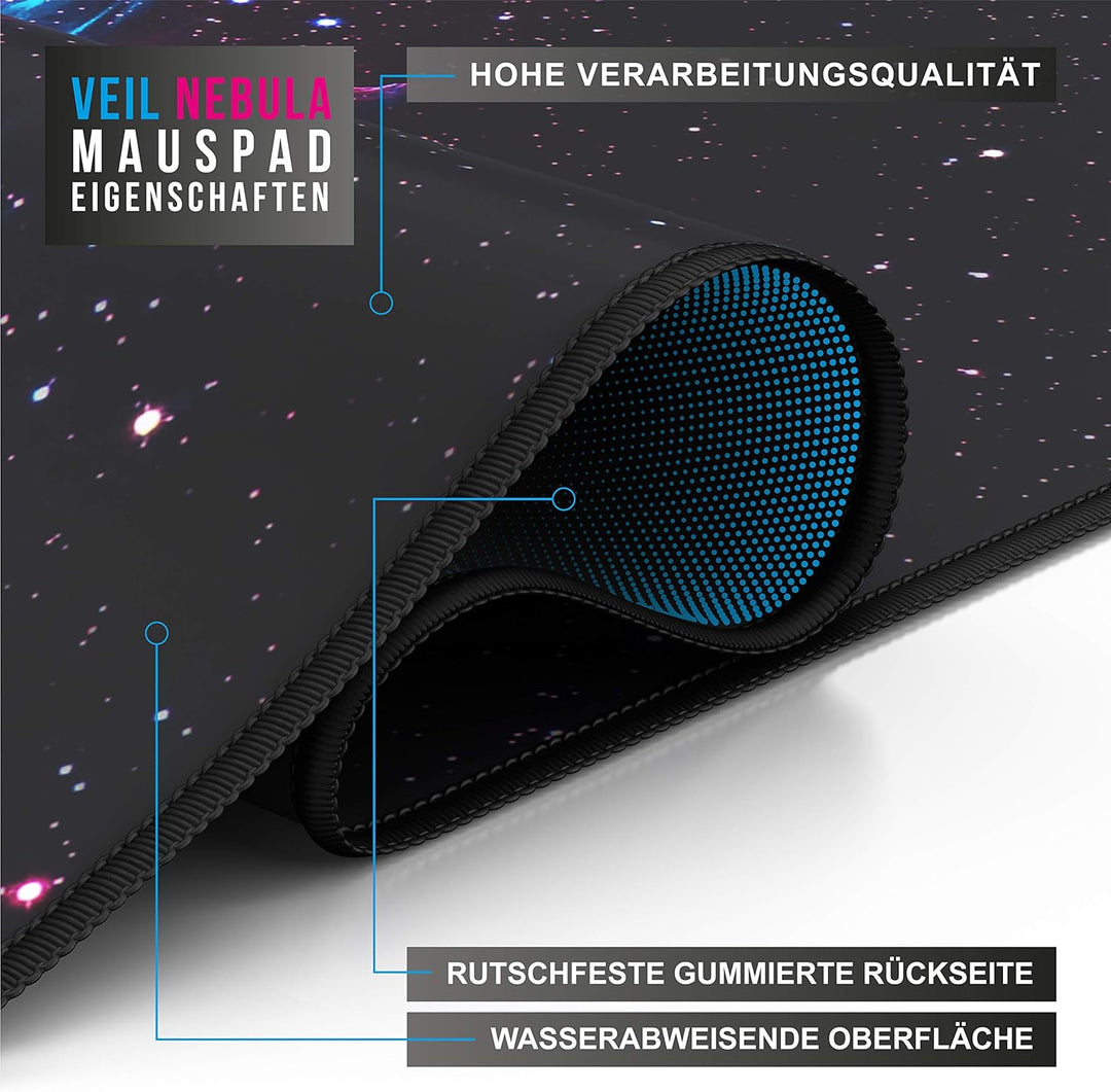 CSL - XXL Speed Gaming Mauspad Titanwolf 900 x 400mm - XXL Mousepad - Tischunterlage Large Size - ve