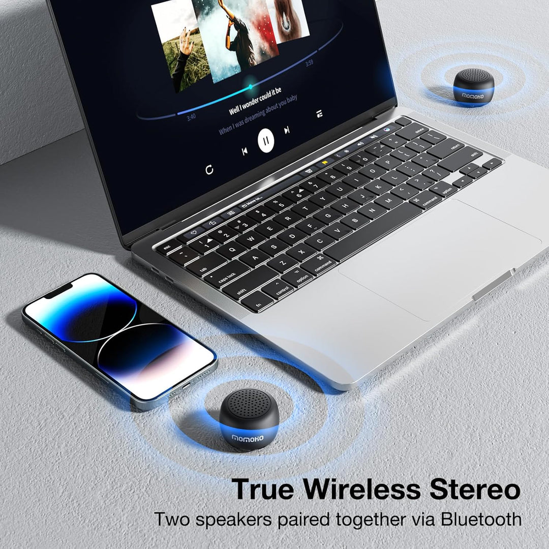 Momoho Mini Bluetooth Lautsprecher，Musikbox Bluetooth Klein-Tragbarer Kleine Soundcore Lautsprecher