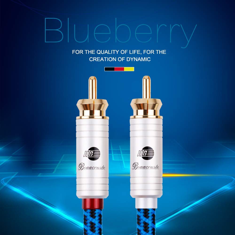 BOAACOUSTIC Audiophile Cinch Subwoofer Kabel - Cinch RCA Digitales Koaxialkabel 75 Ohm S/PDIF Digita