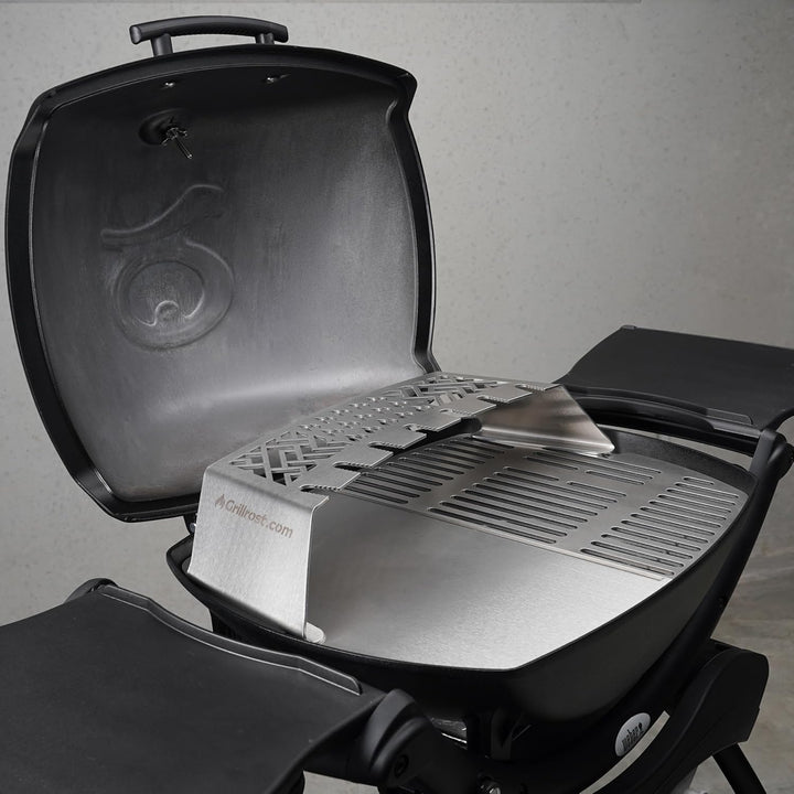 Grillrost.com Das Original Edelstahl Grillplatte | Plancha passend für Weber Q200/2000 - ersetzt ein