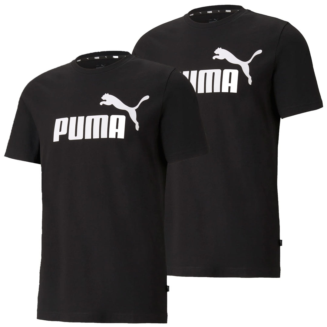 PUMA Herren Ess Logo Tee T-shirt M Schwarz, M Schwarz