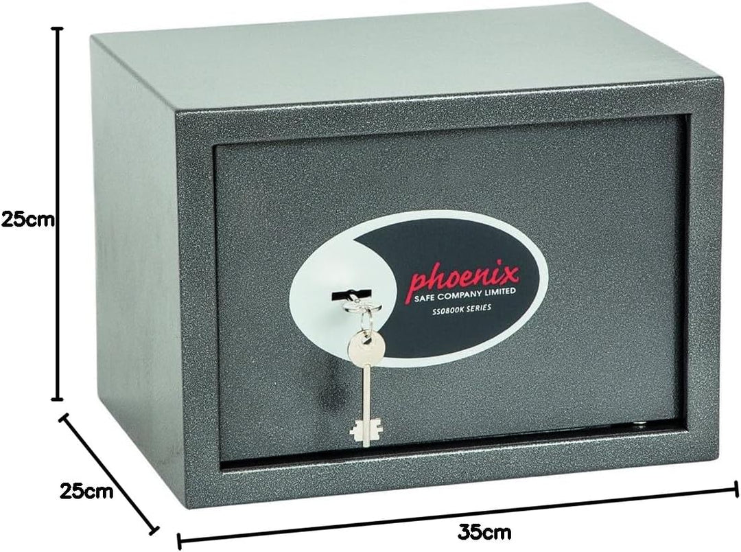 Phoenix Safe Company – SS0802K Vela Home & Office Security Safe | Key Locking | Twin Locking Bolts |