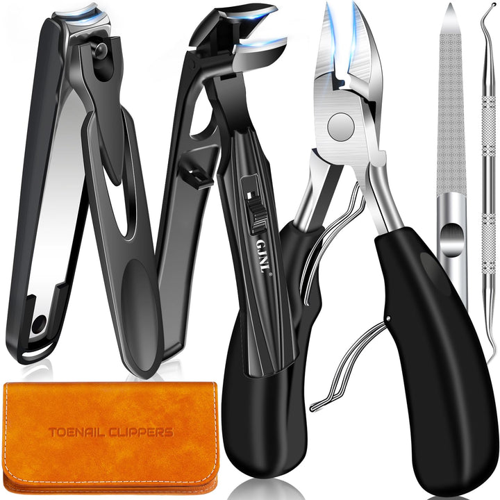 Nagelknipser für Senioren Dicke Nägel, Winkelkopf Grosse Zehennagelclipper mit Fanger, Breite Kiefer