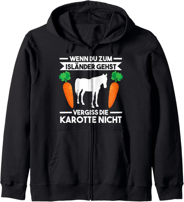 Pferd Isländer Pferde Reiten Kapuzenjacke