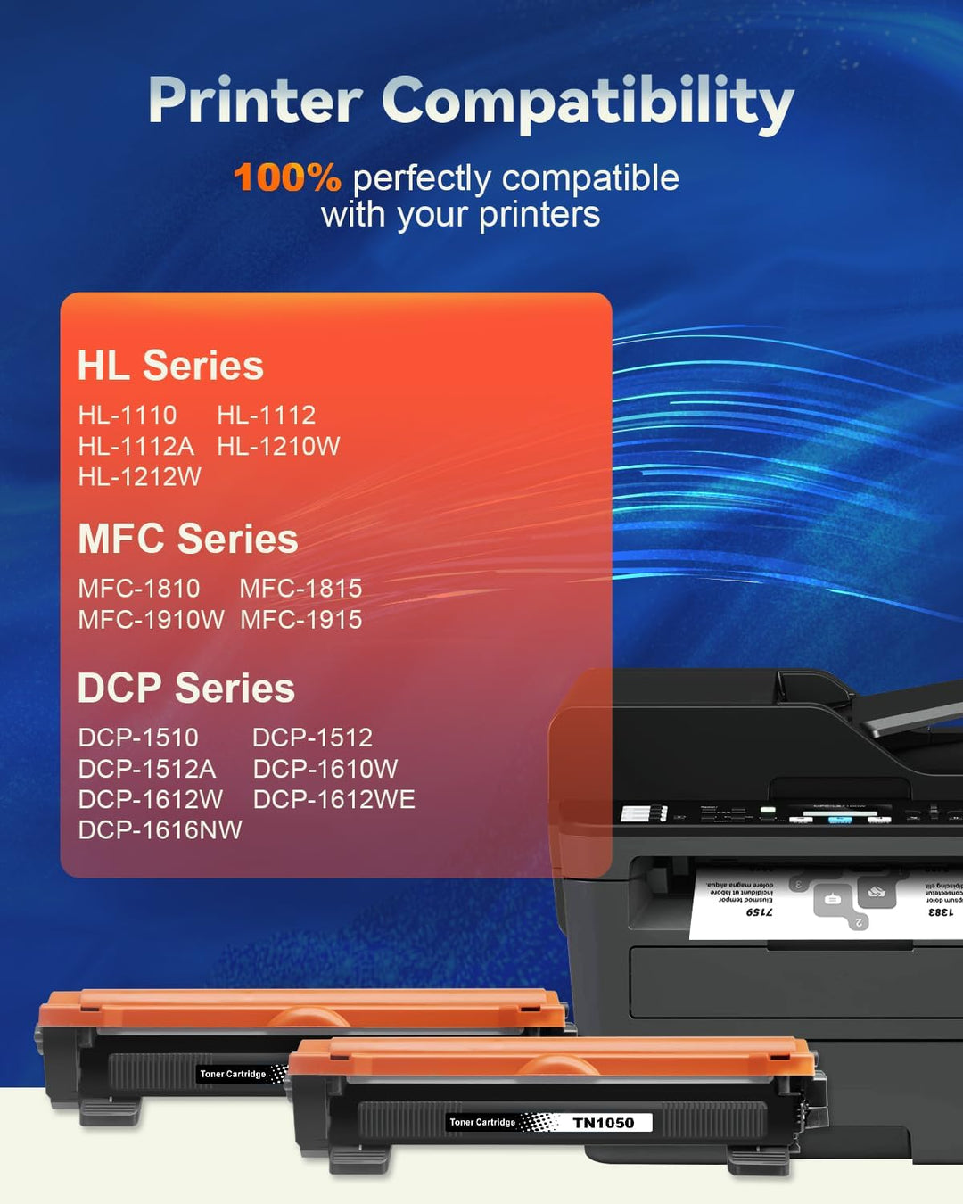 TN1050 Toner Kompatible für Brother TN-1050 TN1050 für DCP-1510 DCP-1610W DCP-1612W DCP-1512 MFC-191