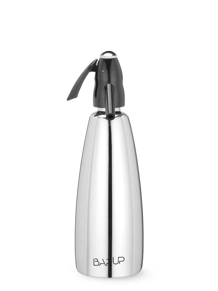 HENDI Soda Siphon, Soda Splash, Soda Wasser, 1L, ø100x(H)320mm, Edelstahl