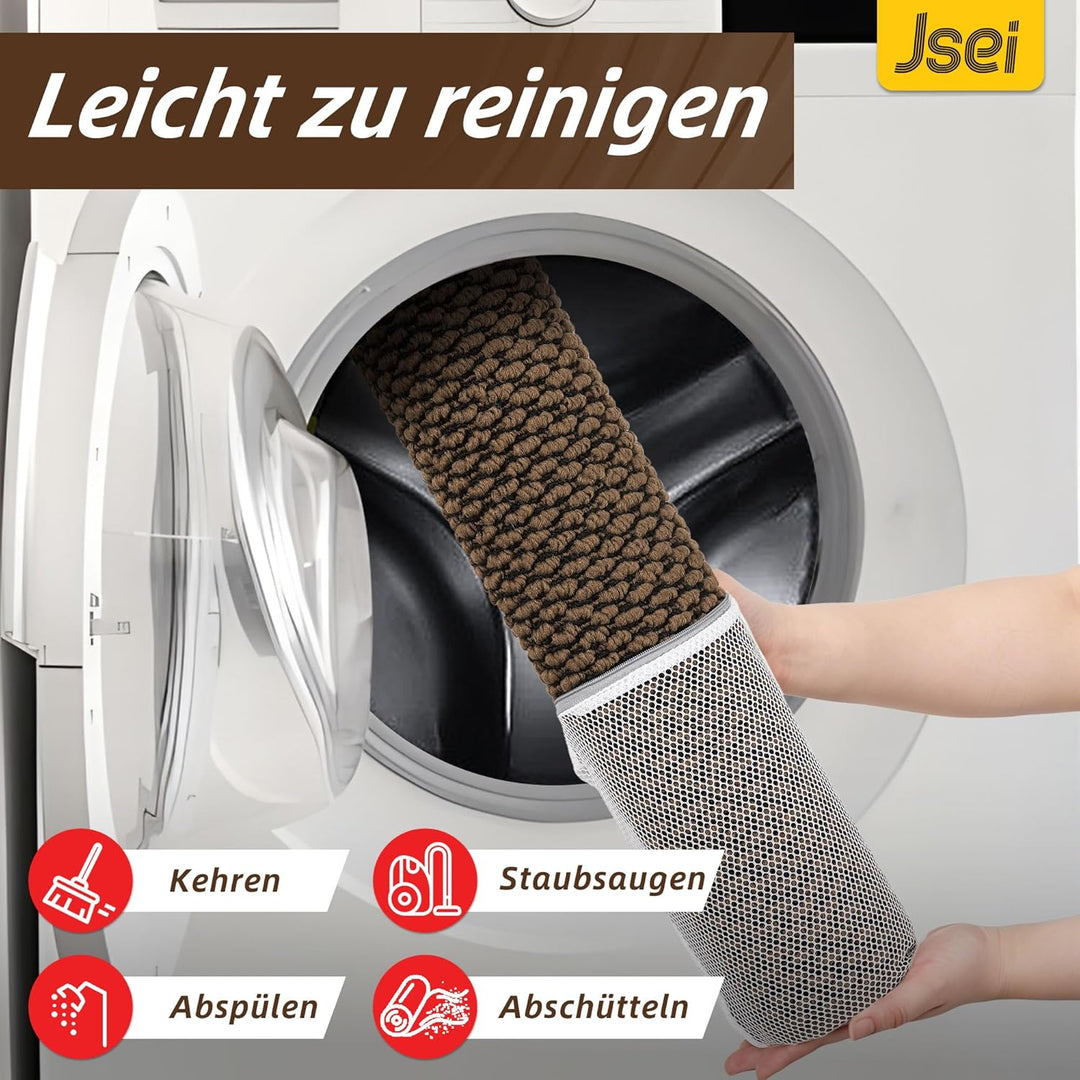 JSEI Fussmatte Innen 60 x 90 cm, Schmutzfangmatte rutschfest waschbar, Türmatte für Haustür Flur Ein