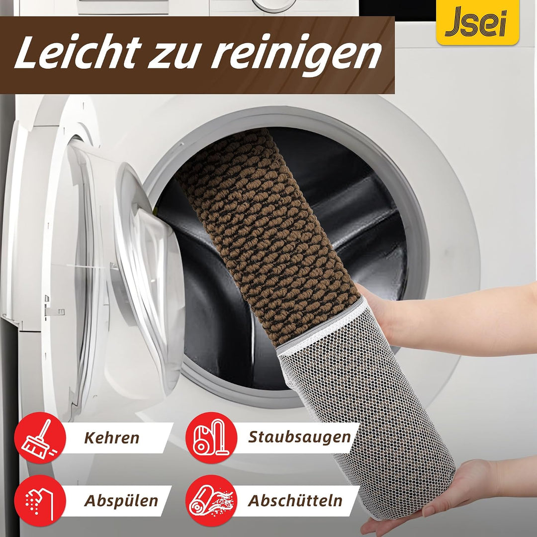 JSEI Fussmatte Innen 50 x 80 cm, Schmutzfangmatte rutschfest waschbar, Türmatte für Haustür Flur Ein