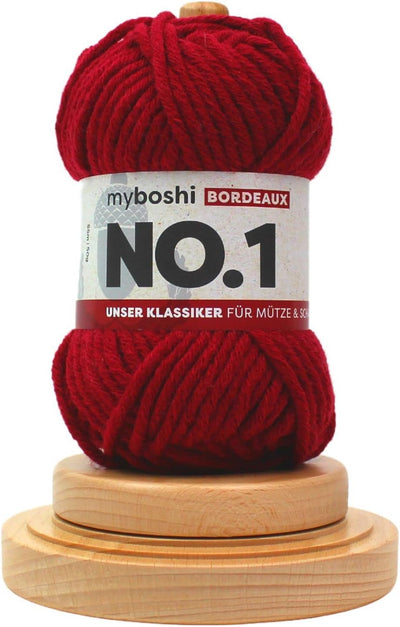 myboshi Wollabwickler Basic, Buche massiv, hochwertiges Metallkugellager, Made in Germany Buche Basi
