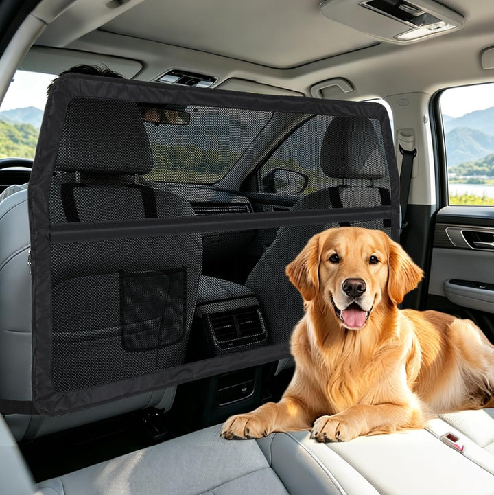 LIROPAU Hundegitter Auto, Hundegitter für Auto Rücksitz & Kofferraum, Fahrzeug Sicherheitsnetz für H
