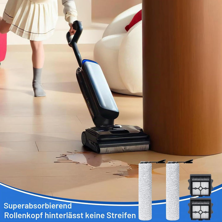 Ersatzbürstenrolle und HEPA-Filter passend für Tineco Floor One S7 Stretch Ultra/S7 Artist/S7 Master