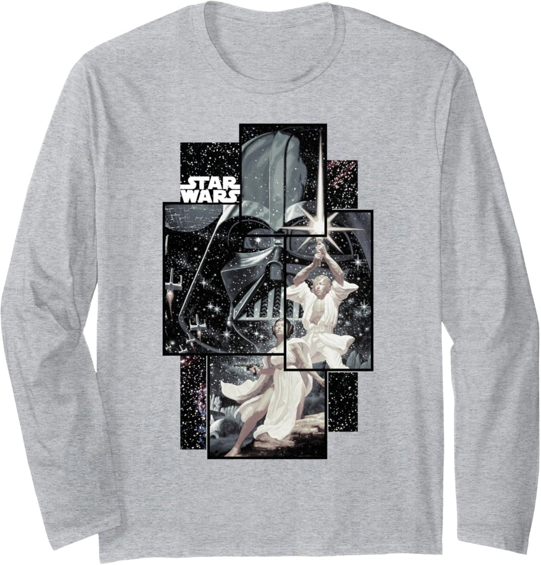 Star Wars Group Shot Square Photo Langarmshirt