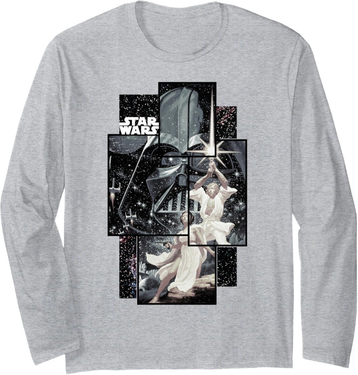 Star Wars Group Shot Square Photo Langarmshirt