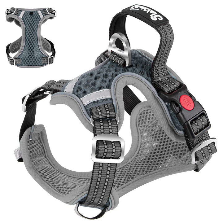 Eyein No-Pull Hundegeschirr, Air-Mesh Atmungsaktiv Brustgeschirr für kleine, mittelgrosse und grosse