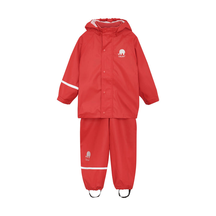 Celavi Unisex Basic Rainwear Set-Solid Pu Regenjacke 70 Baked Apple, 70 Baked Apple