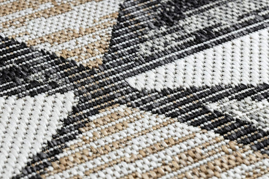 rugsx Teppich SISAL Cooper Mosaik Innen &amp; Aussen Hochwertiges Flachgewebe Schlafzimmer/Terrasse/Balk