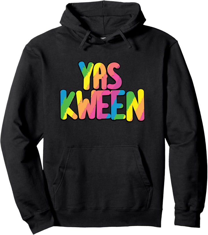 Yas Kween Königin Regenbogen Stolz Pullover Hoodie