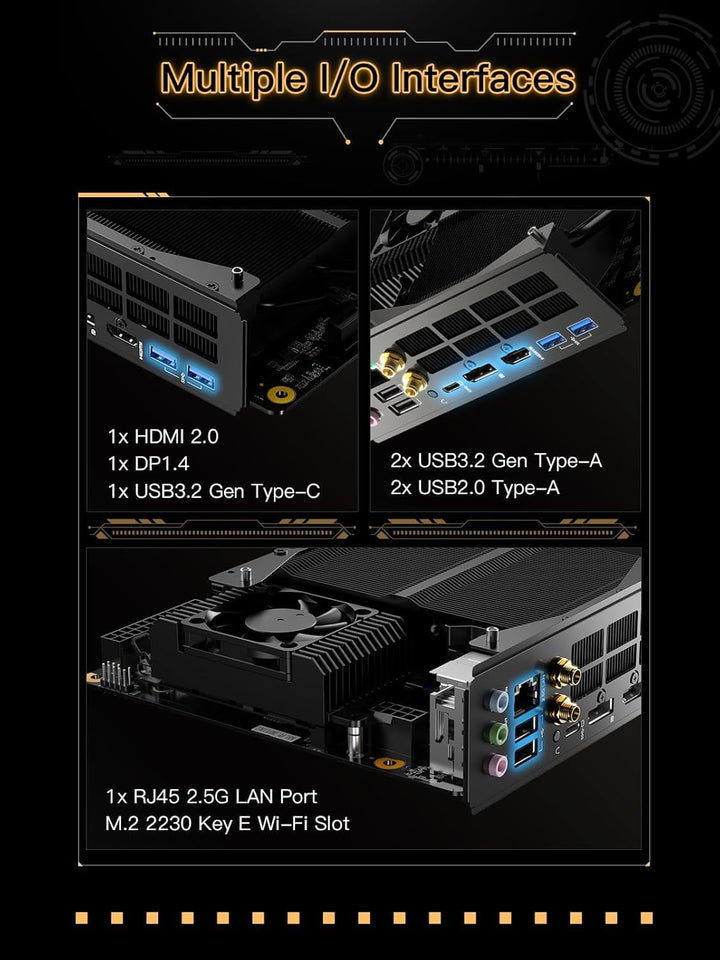 MINIS FORUM BD795i SE Motherboard, AMD Ryzen 9 7945HX 16-Core CPU bis zu 5,4 GHz, AMD Radeon 610M, 2