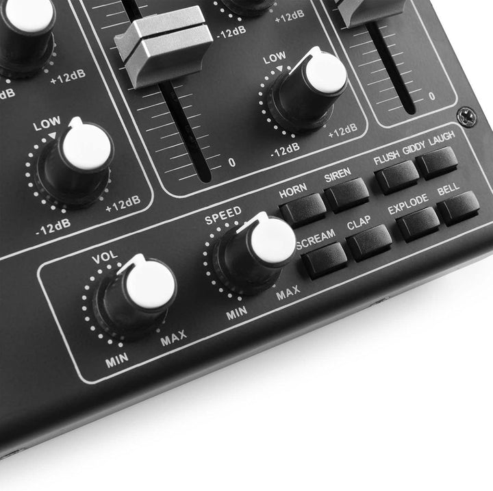 Vonyx STM2290 8-Kanal DJ Mischpult Bluetooth, DJ Mixer, Audio Mixer mit USB MP3 Player, Audio Mischp