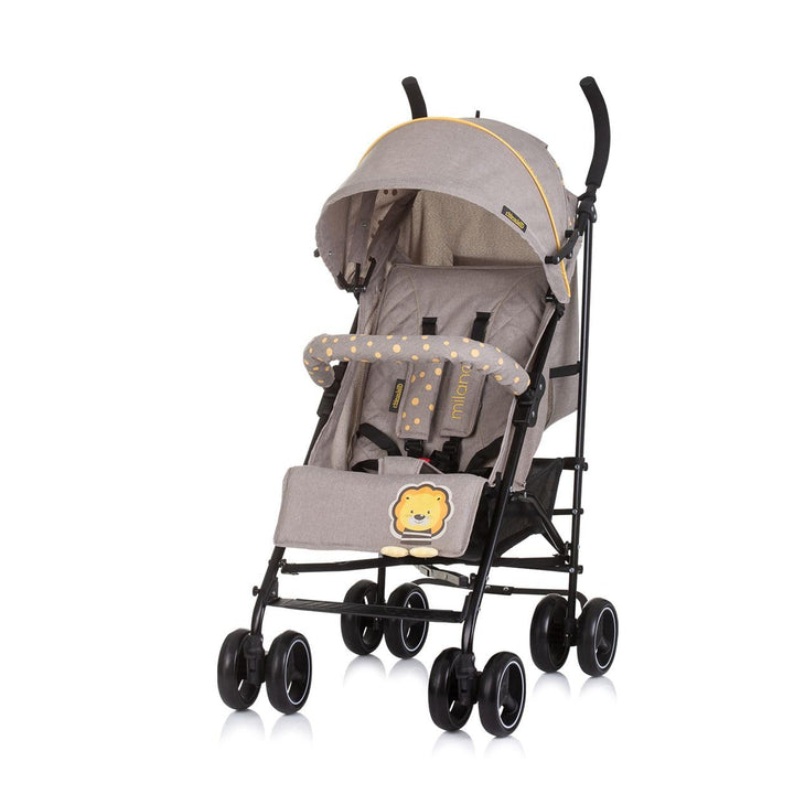 Chipolino Kinderwagen Milano Buggy bis 22 kg, Rückenlehne verstellbar, faltbar hellgrau, hellgrau