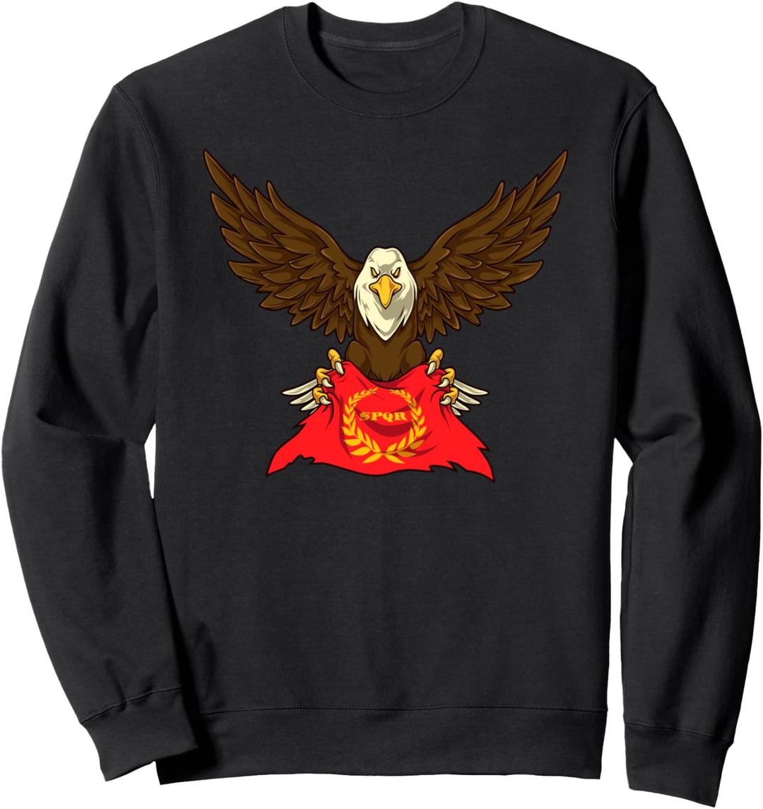 Adler mit SPQR Flagge Sweatshirt