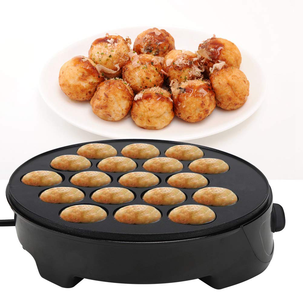 Elektrische Takoyaki-Maschine mit 18 Runden Formen, Oktopus-Kugel, Mini-elektrische Backform, Frühst