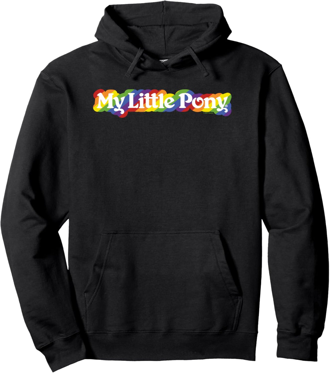 My Little Pony Rainbow Outline Logo Pullover Hoodie